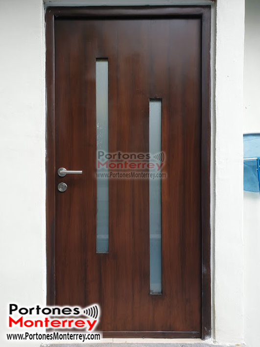 Puertas de Seguridad Contemporanea 499 – Imitacion Madera-1
