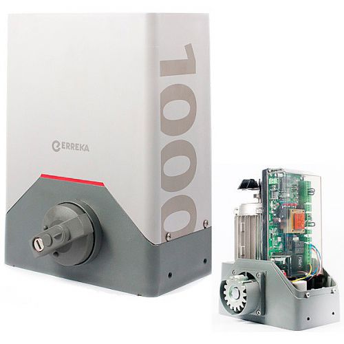 Erreka Rino 1000 Inversor para portones de hasta 1000kgs uso Medio intenso – Motor de Cremallera para puertas corredizas